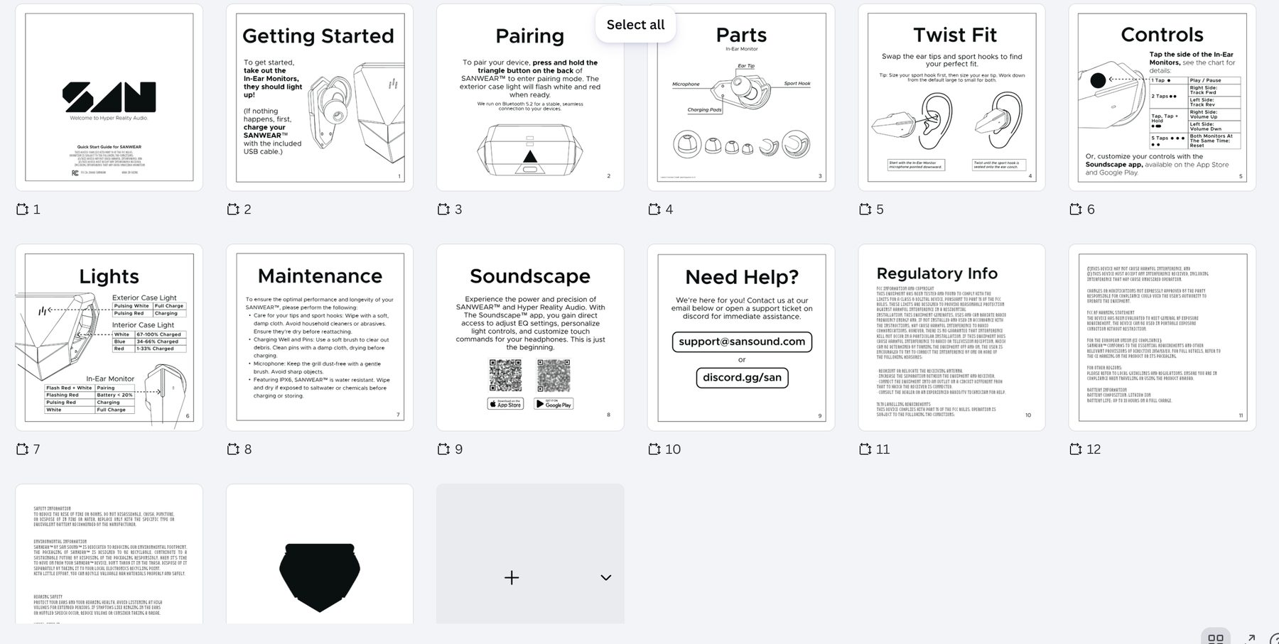 SANWEAR Quick Start Guide