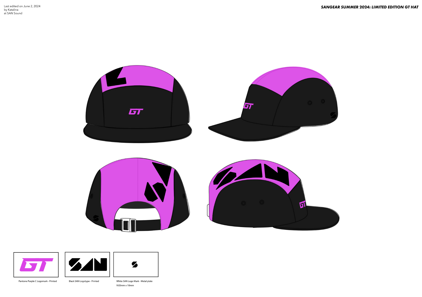 SANWEAR-GT hat: outside graphics