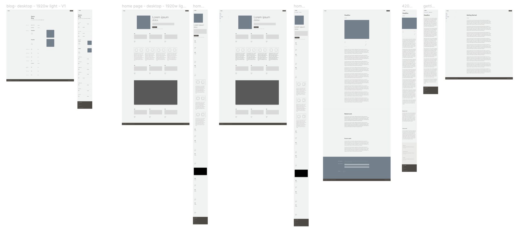 Website design v1